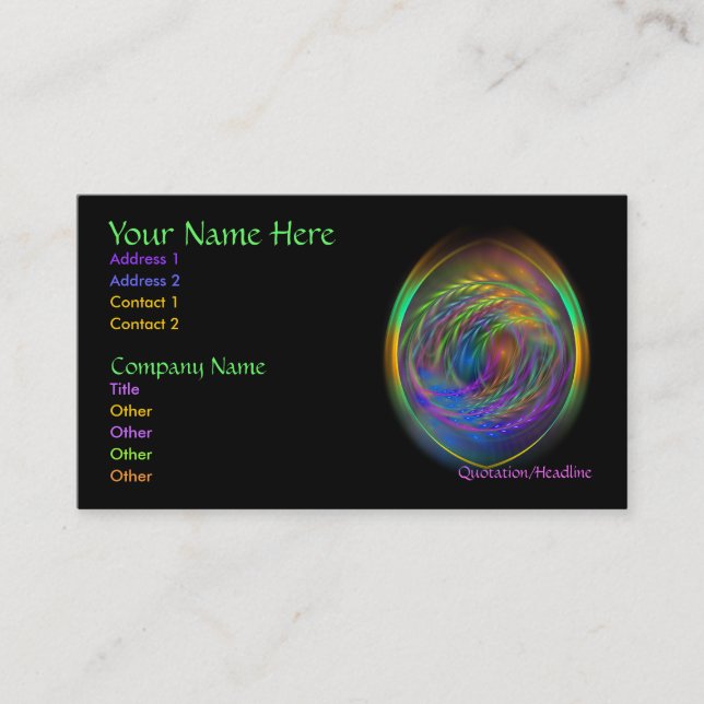 Alcohol de la tarjeta del perfil del aire (Anverso)