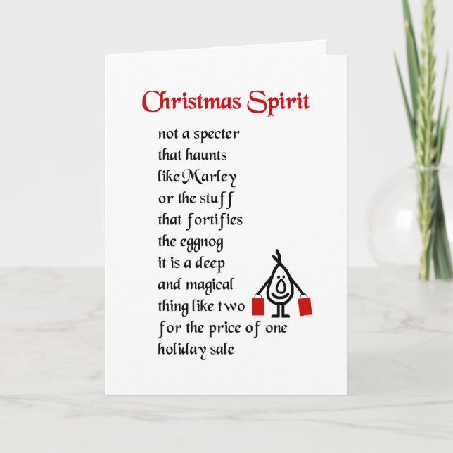 Alcohol del navidad - un poema divertido del (Anverso)