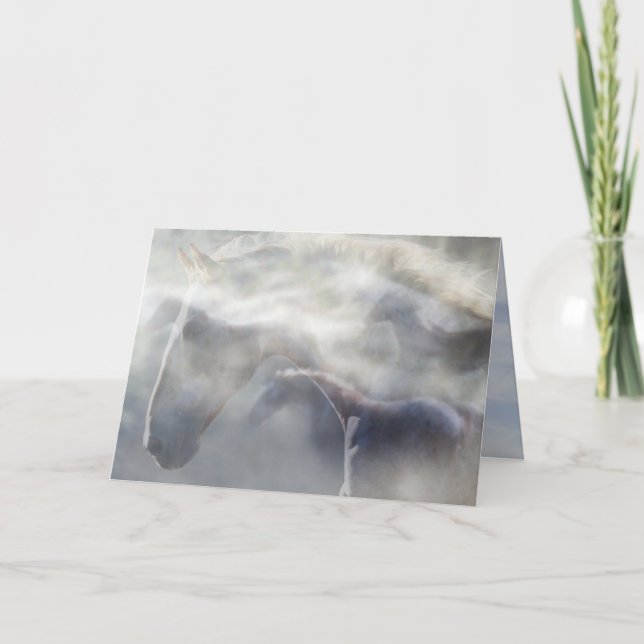 "Alcohol tarjeta de condolencia del caballo" (Anverso)