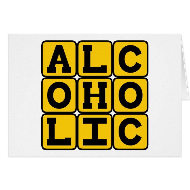 Alcohólico, amante de la bebida (Anverso (Horizontal))