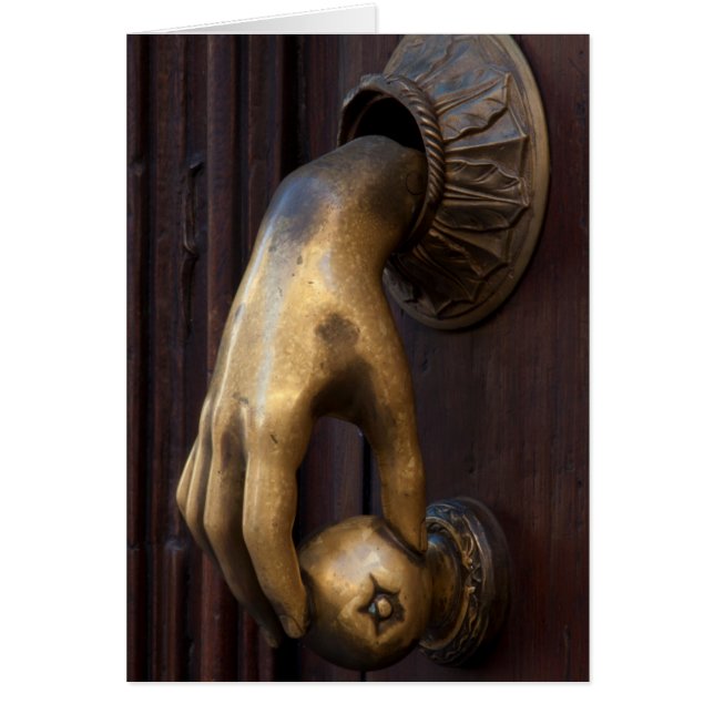 Aldaba de puerta de mano primer plano, México (Frente)