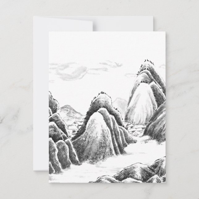 Aldea de la montaña - Tinta (Anverso)