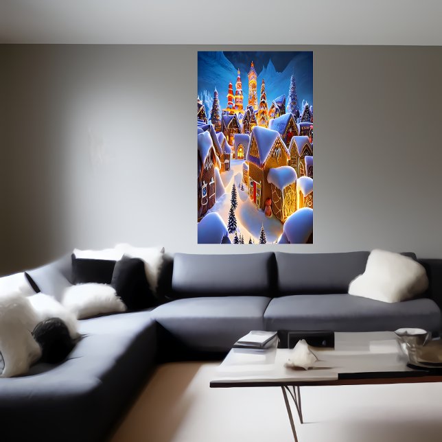 Aldea de los panes en la nieve | Poster de arte de (Subido por el creador)