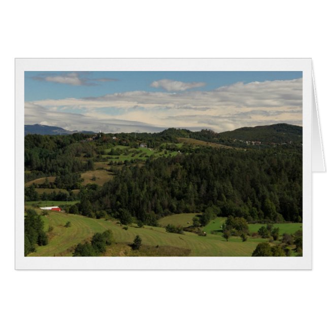 Aldea de Zajelšje, colinas Brkini, Eslovenia (Anverso (Horizontal))