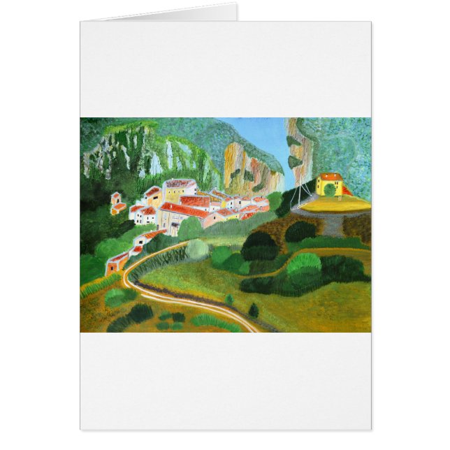 Aldea en la montaña (Frente)