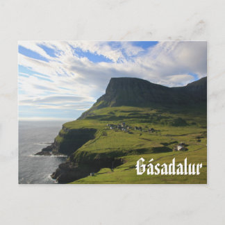 Aldea feroesa de Gásadalur: Postal
