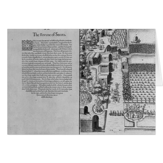 Aldea india de Secoton (Anverso (Horizontal))