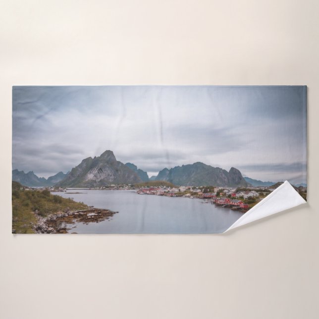 Aldea pesquera Lofoten (Toalla de baño)