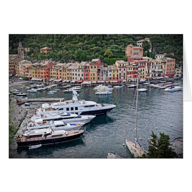 Aldea portuaria italiana - Portofino, Italia (Anverso (Horizontal))