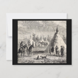 Aldea Sioux, alrededor de 1876