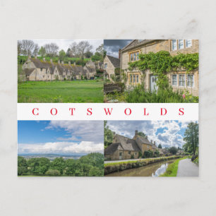 Aldeas de Cotswolds miran la postal