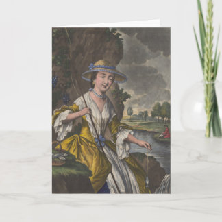 Alegoría de agosto - tarjeta de felicitación