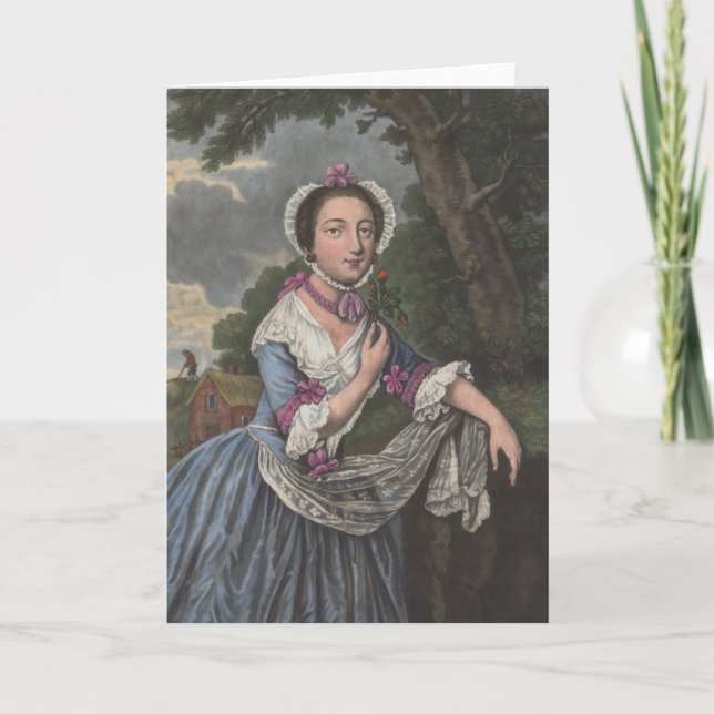 Alegoría de junio - tarjeta de felicitación (Anverso)