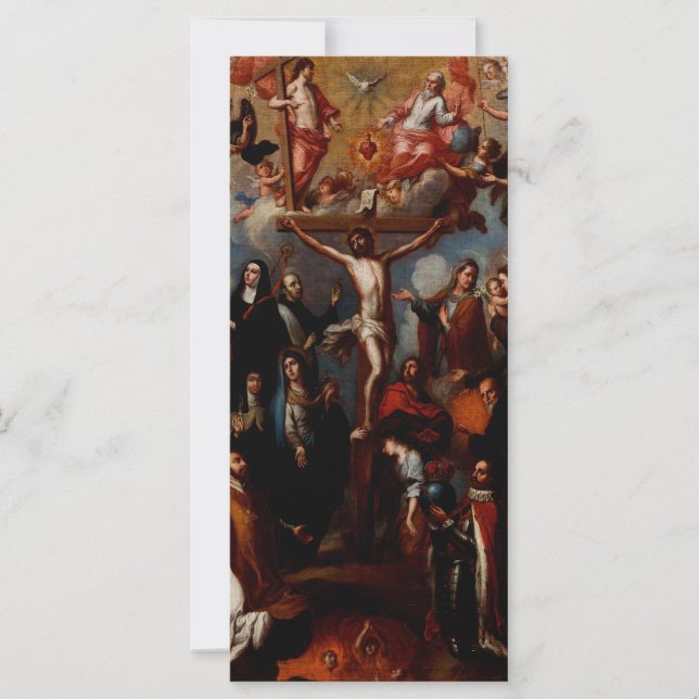 Alegoría de la Crucifixión con Santos Jesuitas  (Anverso)
