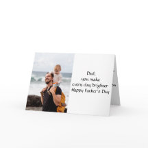 Alegrar su día: Tarjeta de foto del Día del Padre