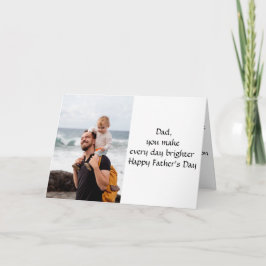 Alegrar su día: Tarjeta de foto del Día del Padre