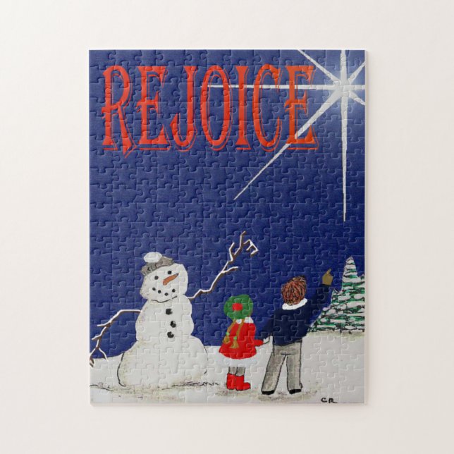 ¡Alégrate! Rompecabezas divertido. Juego familiar. (Vertical)