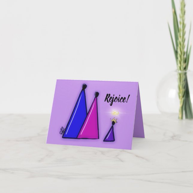 ¡Alégrate! Tarjeta de navidad (Anverso)