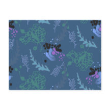 Alegre azul de diseño abstracto de postales