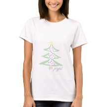 Alegre camiseta de árbol de Navidad de alegría nav