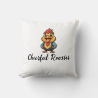 Alegre Cojín decorativo de gallos - Personalizado 