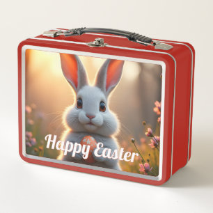 Alegre conejo de Pascua en la magia de la primaver