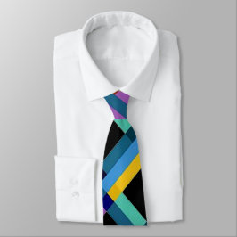 Alegre corbata de cuello para hombre geométrico mo