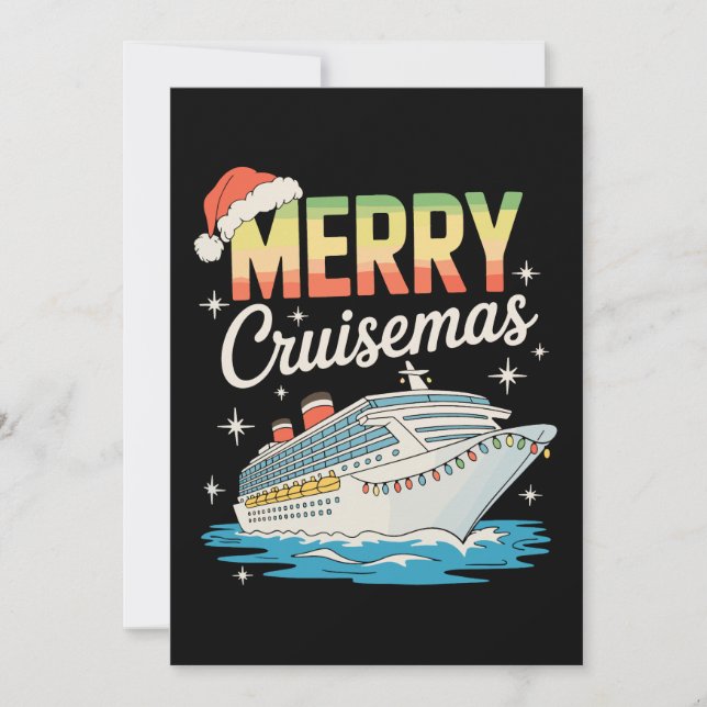 Alegre Crucero de Navidad Barco de Crucero Navidad (Anverso)