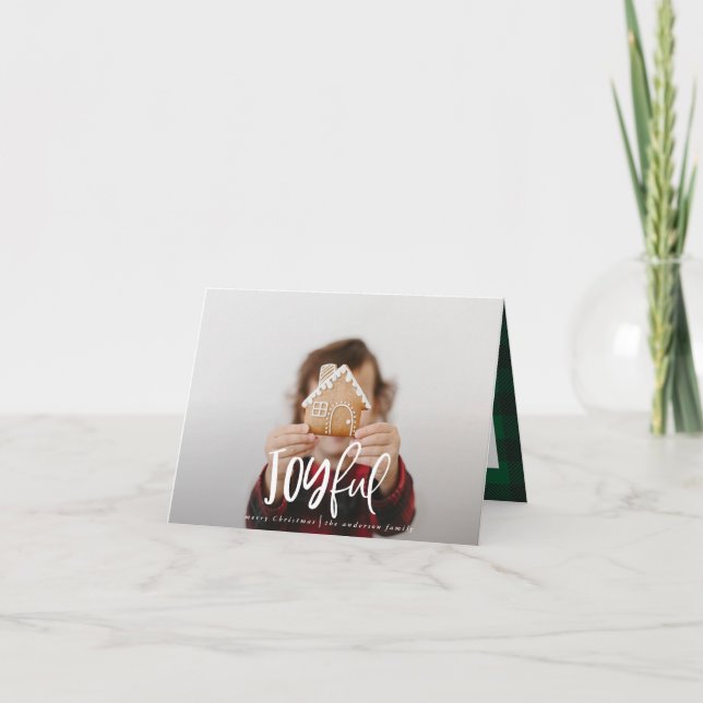 Alegre día festivo de la familia tartan de un guio (Anverso)