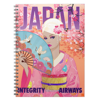 Alegre en Japón pequeña libreta