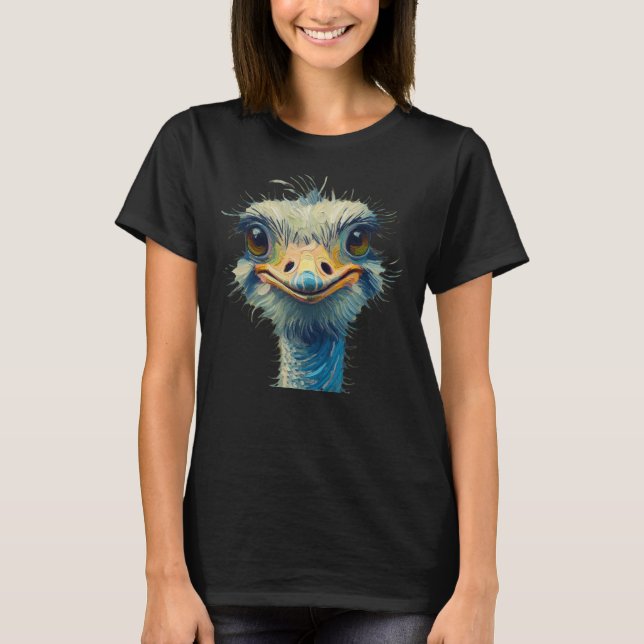 Alegre estilo de pintura de aceite de camiseta de  (Anverso)