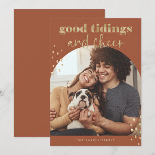 Alegre Faux Gold Un Navidad de Photo Arch