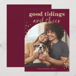 Alegre Faux Gold Un Navidad de Photo Arch