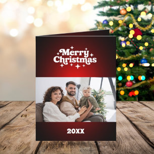 Alegre foto de Navidad de año blanco rojo reseña