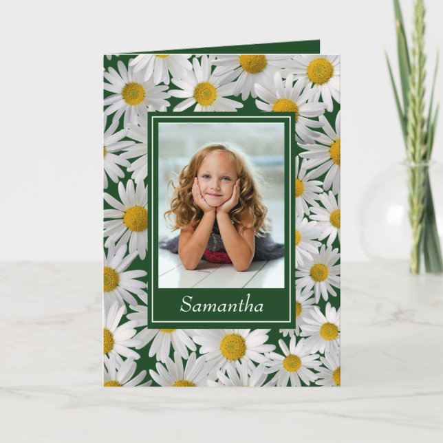 Alegre foto del Personalizado Bright Daisy - (Anverso)