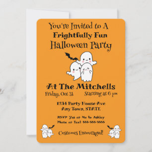 Alegre invitación a fiesta de Halloween