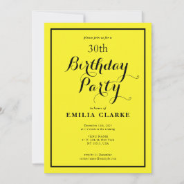 Alegre invitación a la celebración del cumpleaños