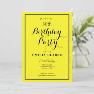 Alegre invitación a la celebración del cumpleaños