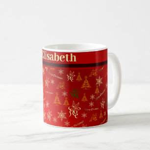 alegre navidad taza de café