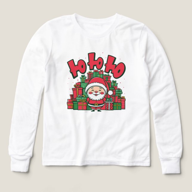 Alegre Papá Noel de Dibujos Animados Navidad (Diseño frontal)