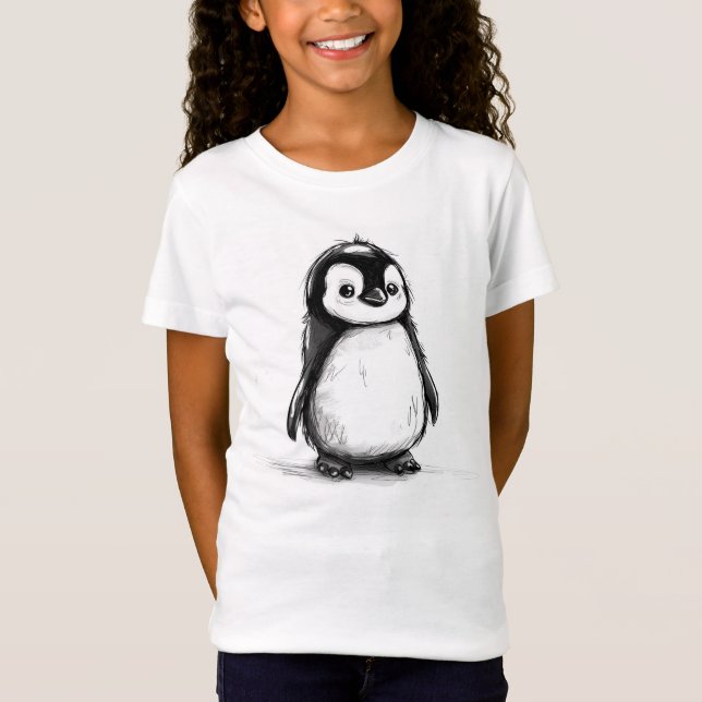 Alegre Pingüino - Camiseta para niños (Anverso)