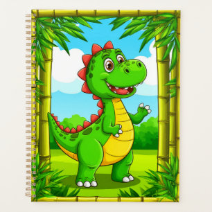 🦖 Alegre Planificador De Estudio Infantil De Dibu