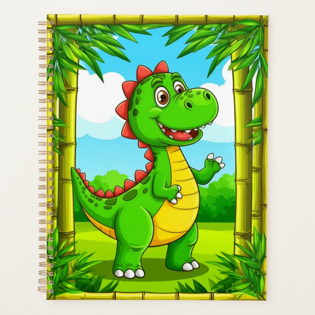 🦖 Alegre Planificador De Estudio Infantil De Dibu (Anverso)