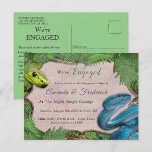 Alegre postal de la invitación a la selva africana