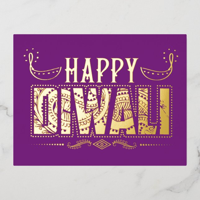 Alegre postal Diwali (Anverso)