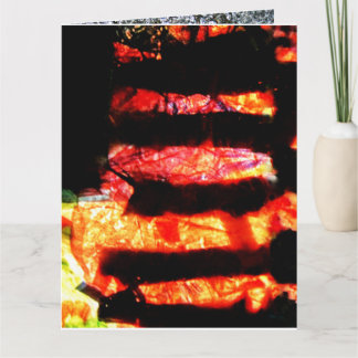 Alegre tarjeta de felicitación plegada abstracta n