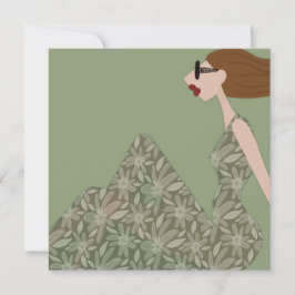 Alegre tarjeta de Ilustracion de moda Gentle Breez