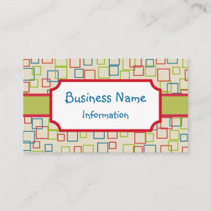 Alegre tarjeta de visita personalizada