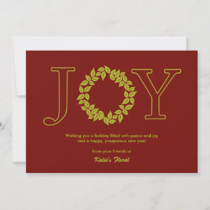 Alegre Wreath Business Holiday/Tarjetas de Navidad