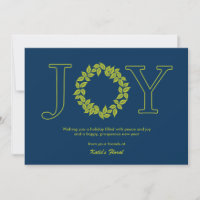 Alegre Wreath Business Holiday/Tarjetas de Navidad